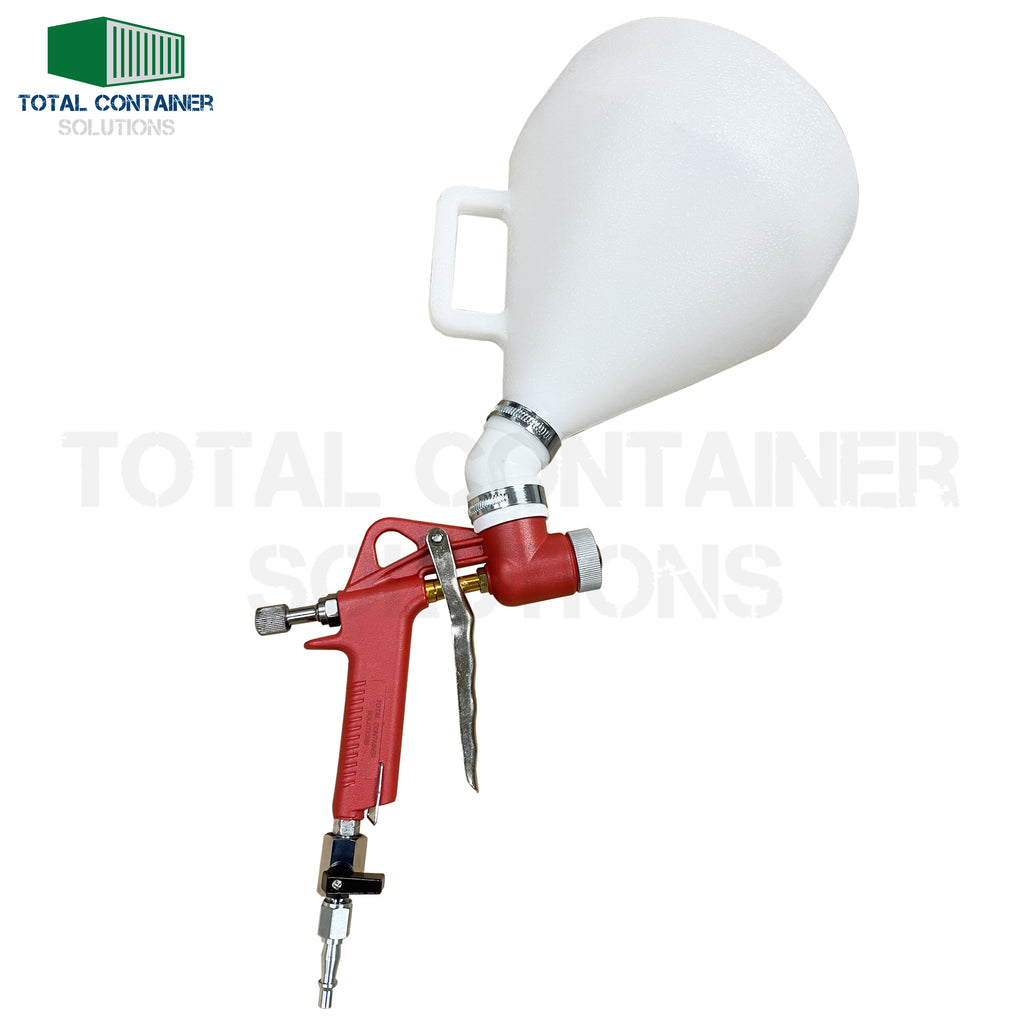 20ft Container Coating with Spray Gun – Total Container Solutions