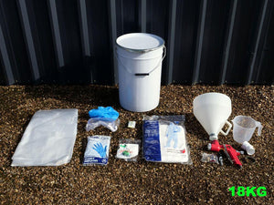 Large Vehicle and Trailer Coating Kit and Spray Gun and PPE